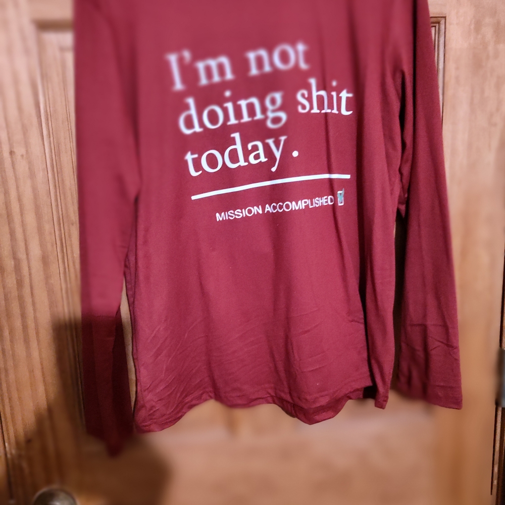 Women's Long Sleeve Tee - Red